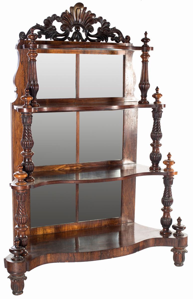 Etagère in Palissandro, Napoli, XIX Secolo