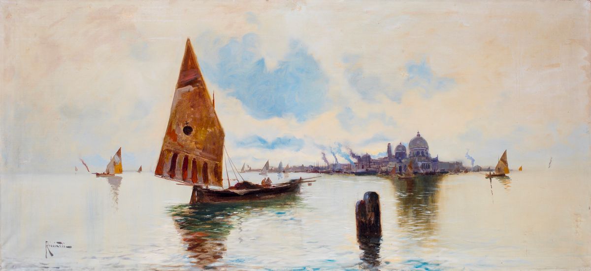 Oscar Ricciardi - Marina con Barche