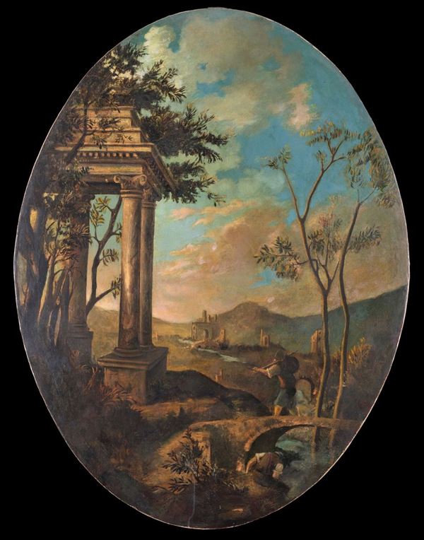 Pittore del XIX secolo - Paesaggio