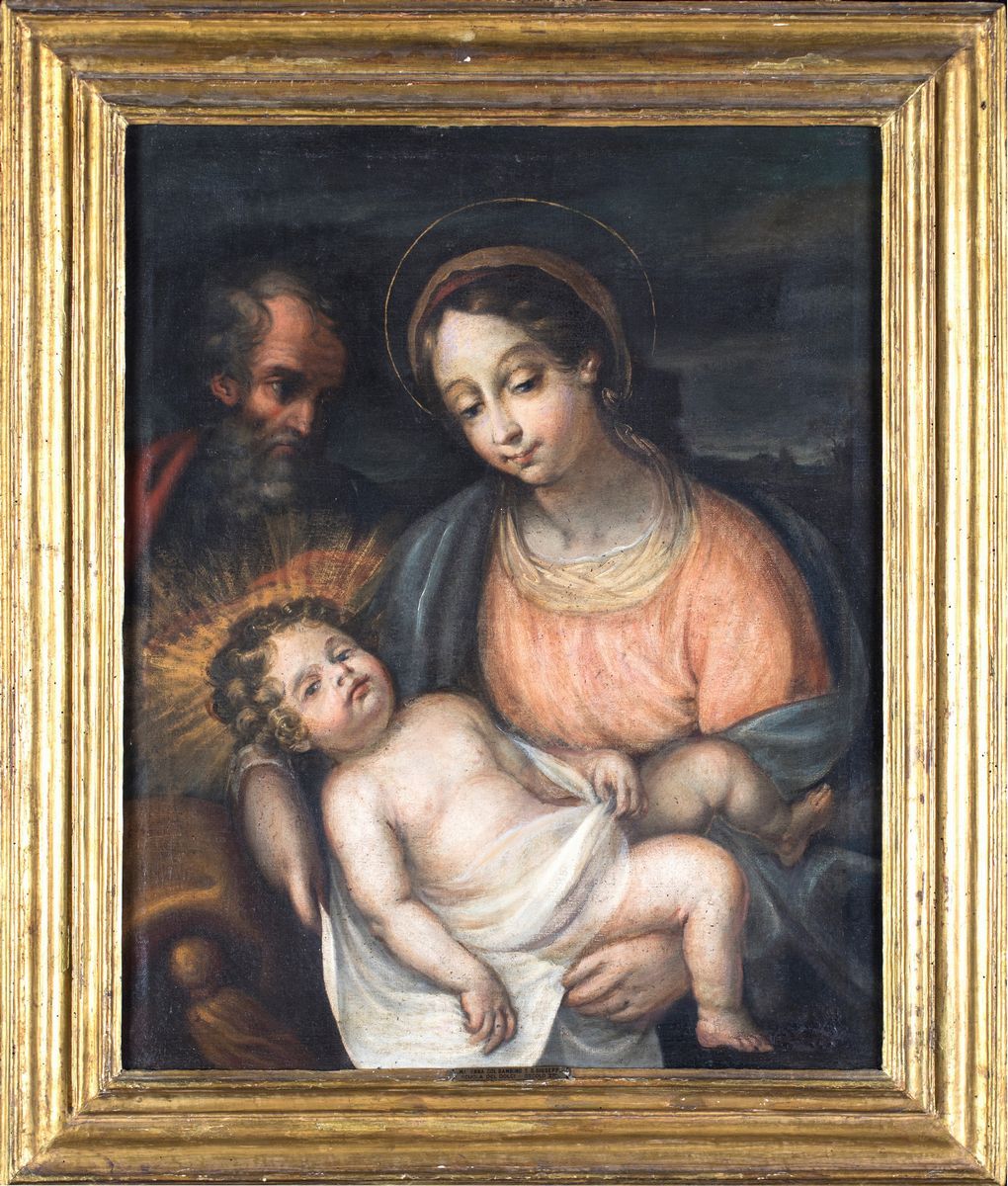 Pittore del XVII Secolo - Sacra Famiglia