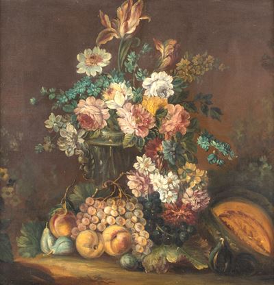 Natura Morta di Fiori e Frutta
