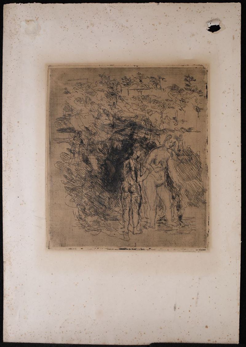 Arnoldo Ciarrocchi - Due Figure nel Paesaggio