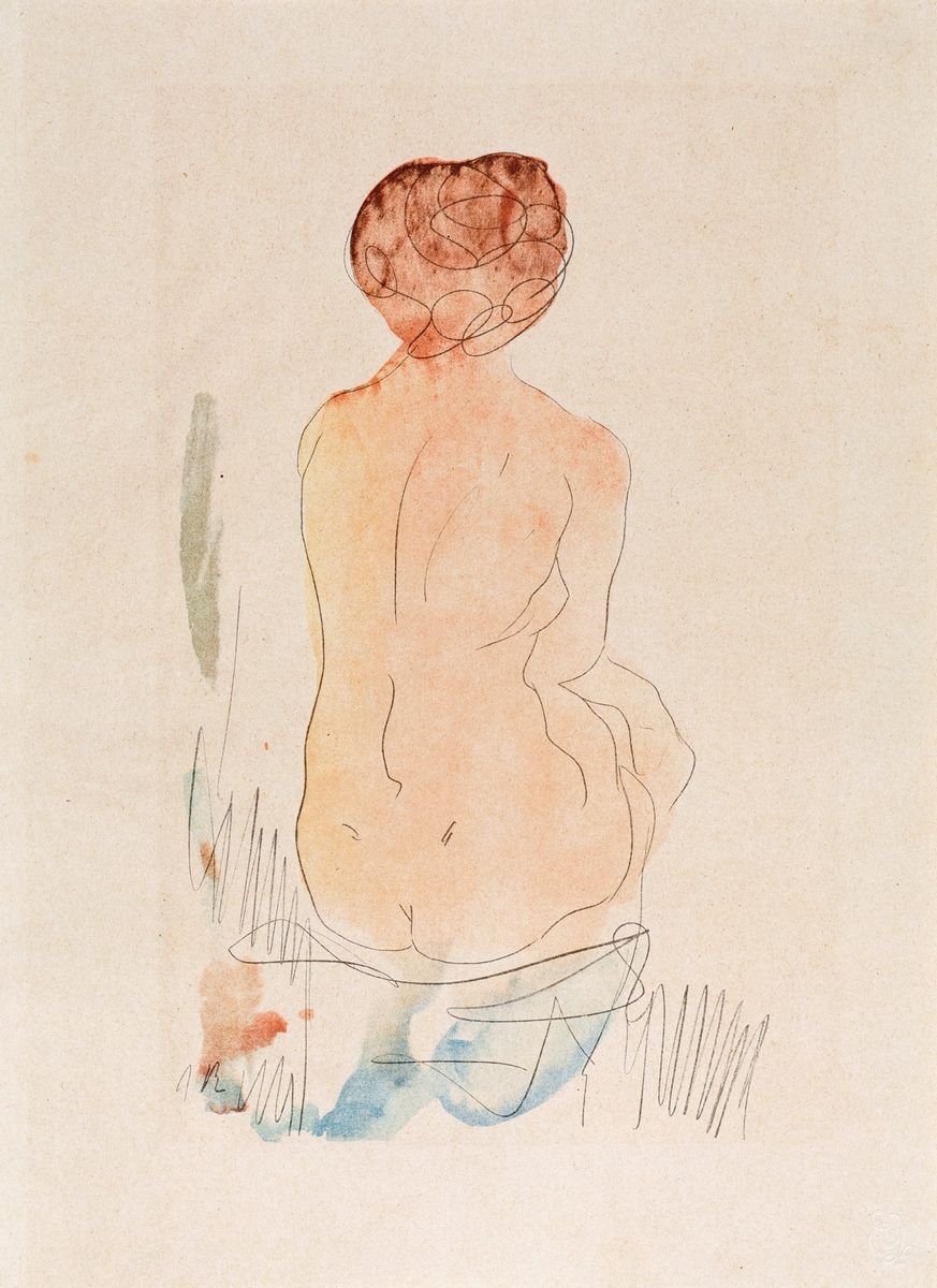 Douze Aquarelles De Auguste Rodin