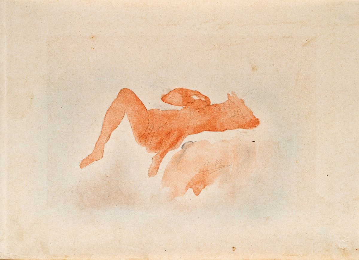 Douze Aquarelles De Auguste Rodin