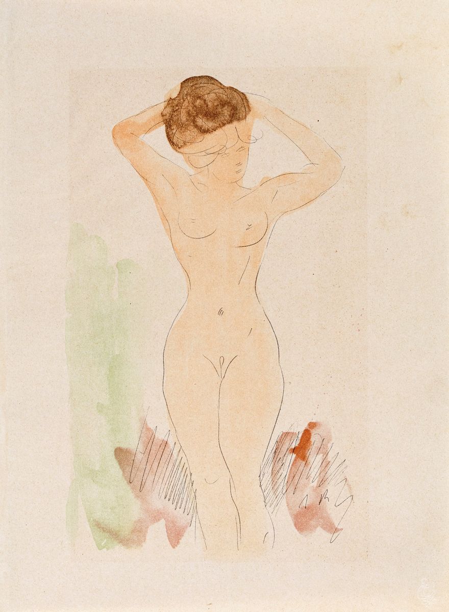Douze Aquarelles De Auguste Rodin
