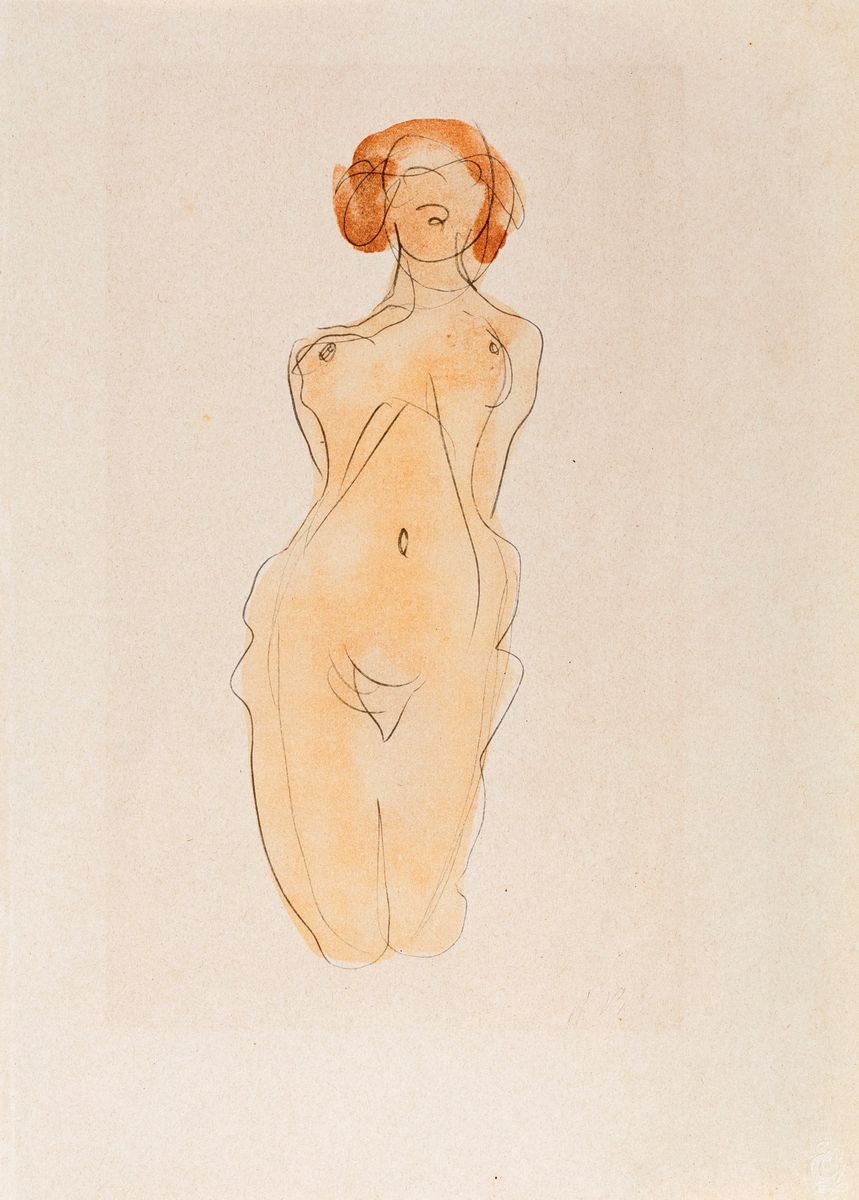 Douze Aquarelles De Auguste Rodin