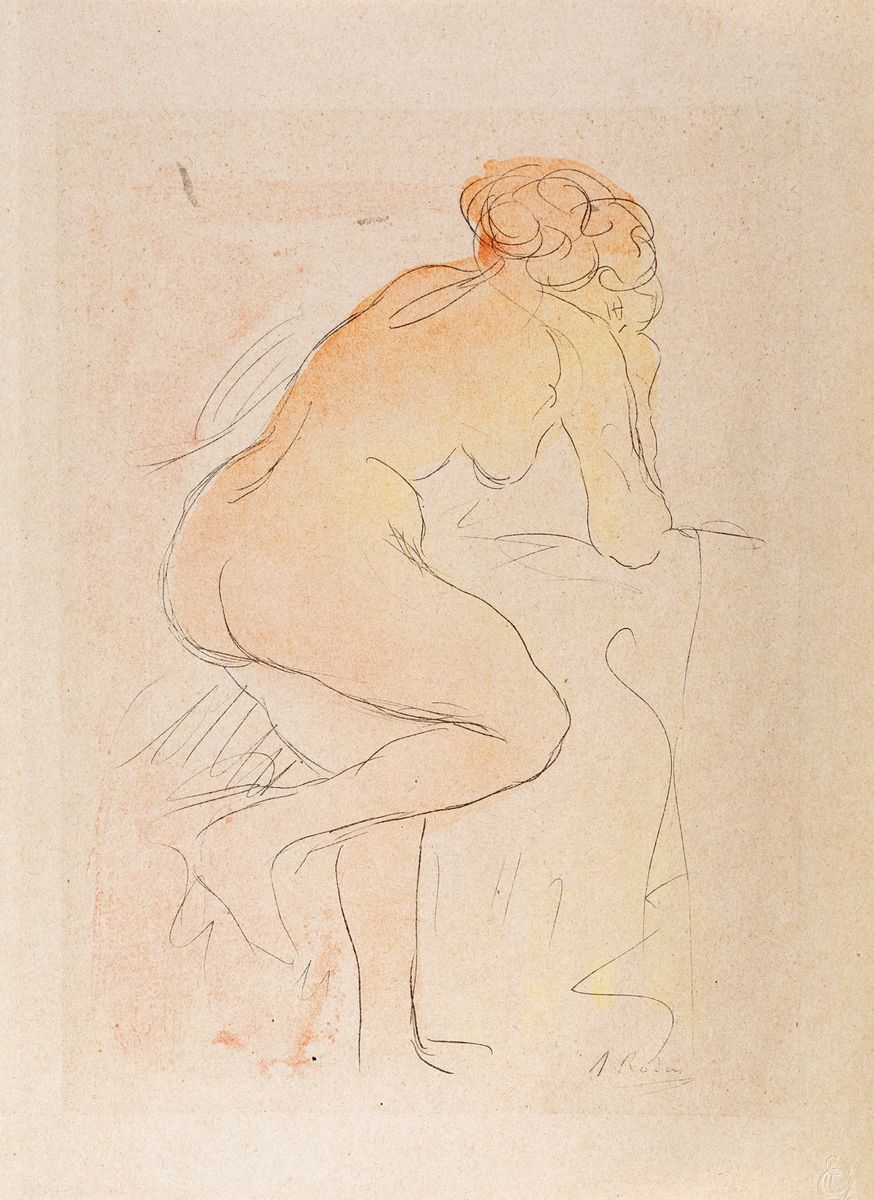 Douze Aquarelles De Auguste Rodin