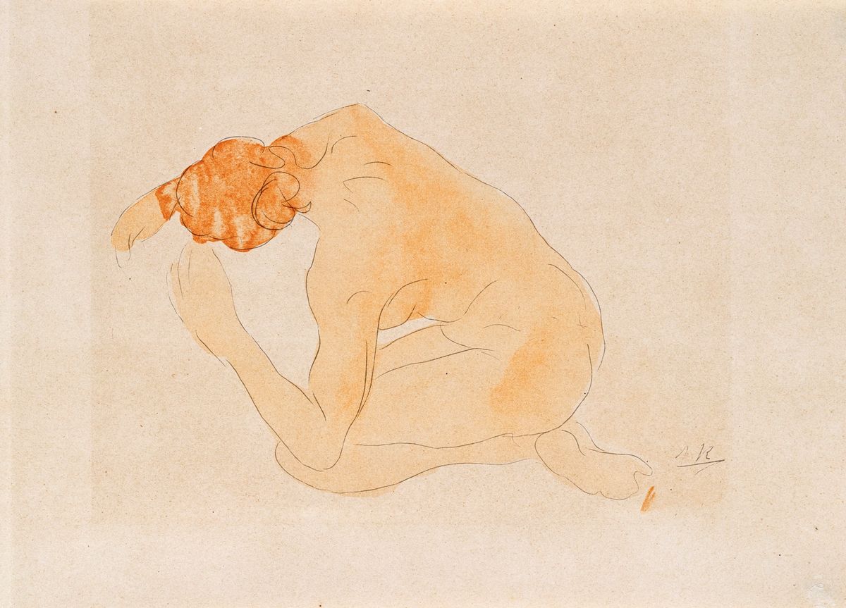 Douze Aquarelles De Auguste Rodin