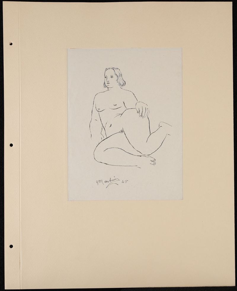 Anonimo del XX Secolo - Nudo di Donna