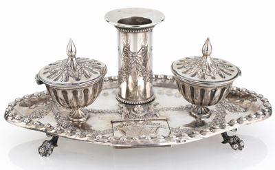 Calamaio in Argento, Hanau, Germania, XIX Secolo
