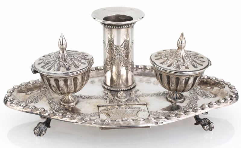 Calamaio in Argento, Hanau, Germania, XIX Secolo