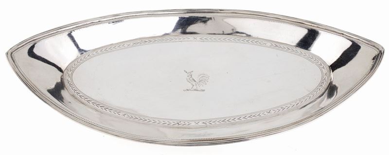 Vaschetta in Argento 958/1000, Dublino 1793, Argentiere John Dalrymple (attivo dal 1789 al 1794)