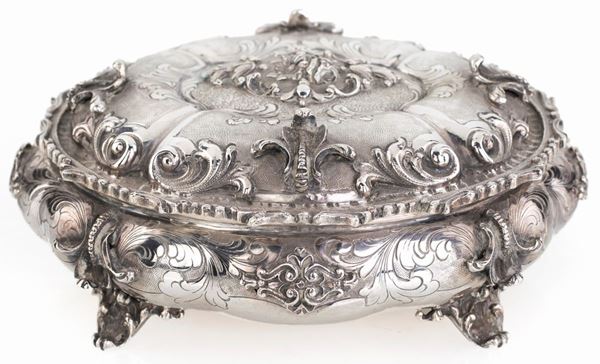 Portagioie in argento, Italia, Anni Quaranta  - Asta Argenti Antichi e da Collezione - Casa d'Aste Arcadia