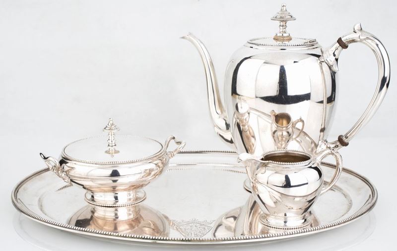 Servizio da Caffè in Argento 833/1000, Olanda, Anni Trenta