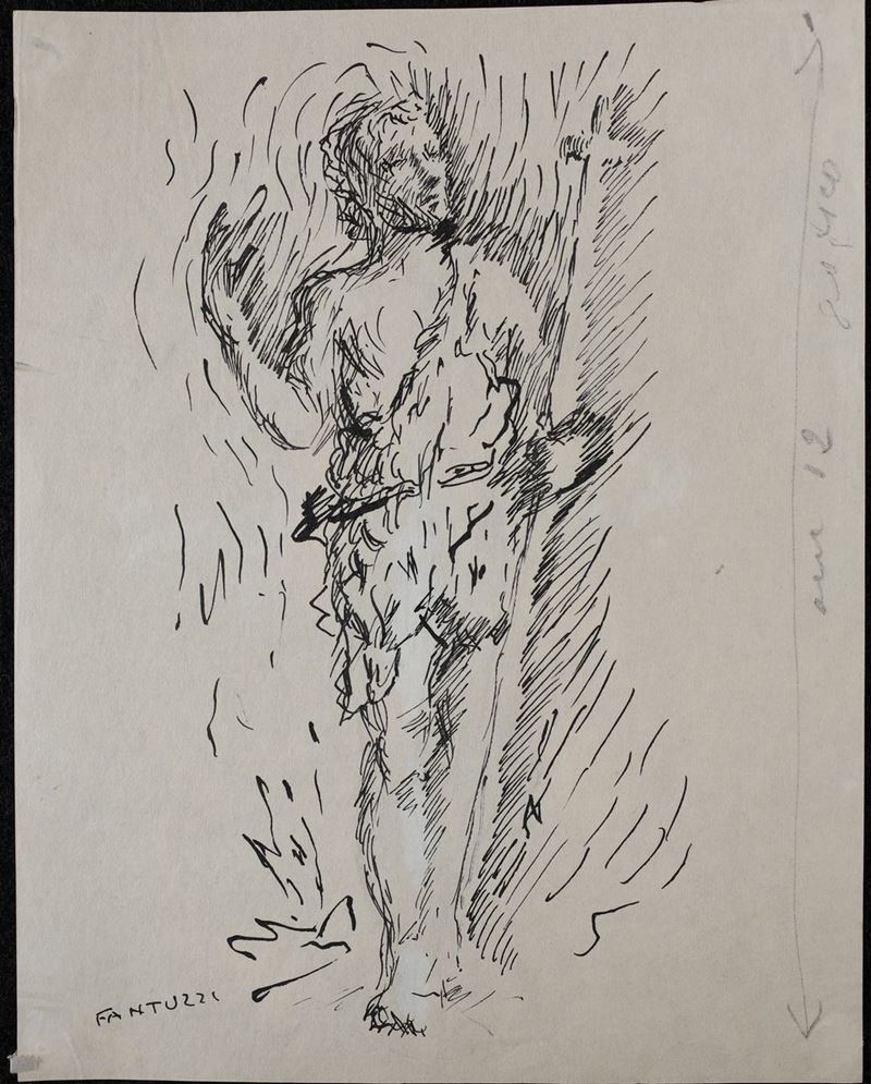 Eliano Fantuzzi - Figura con Bastone Pastorale
