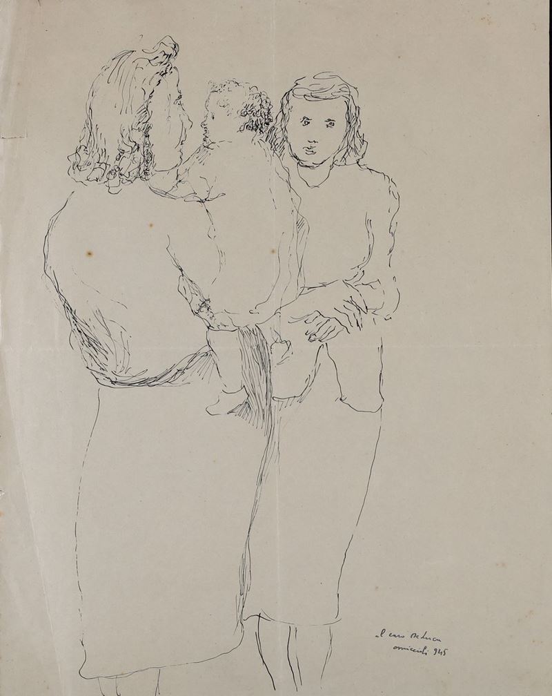 Giovanni Omiccioli - Madre con Figlio in Braccio