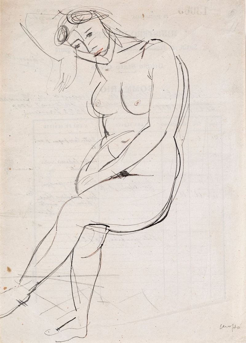 Mario Mafai - Nudo di Donna