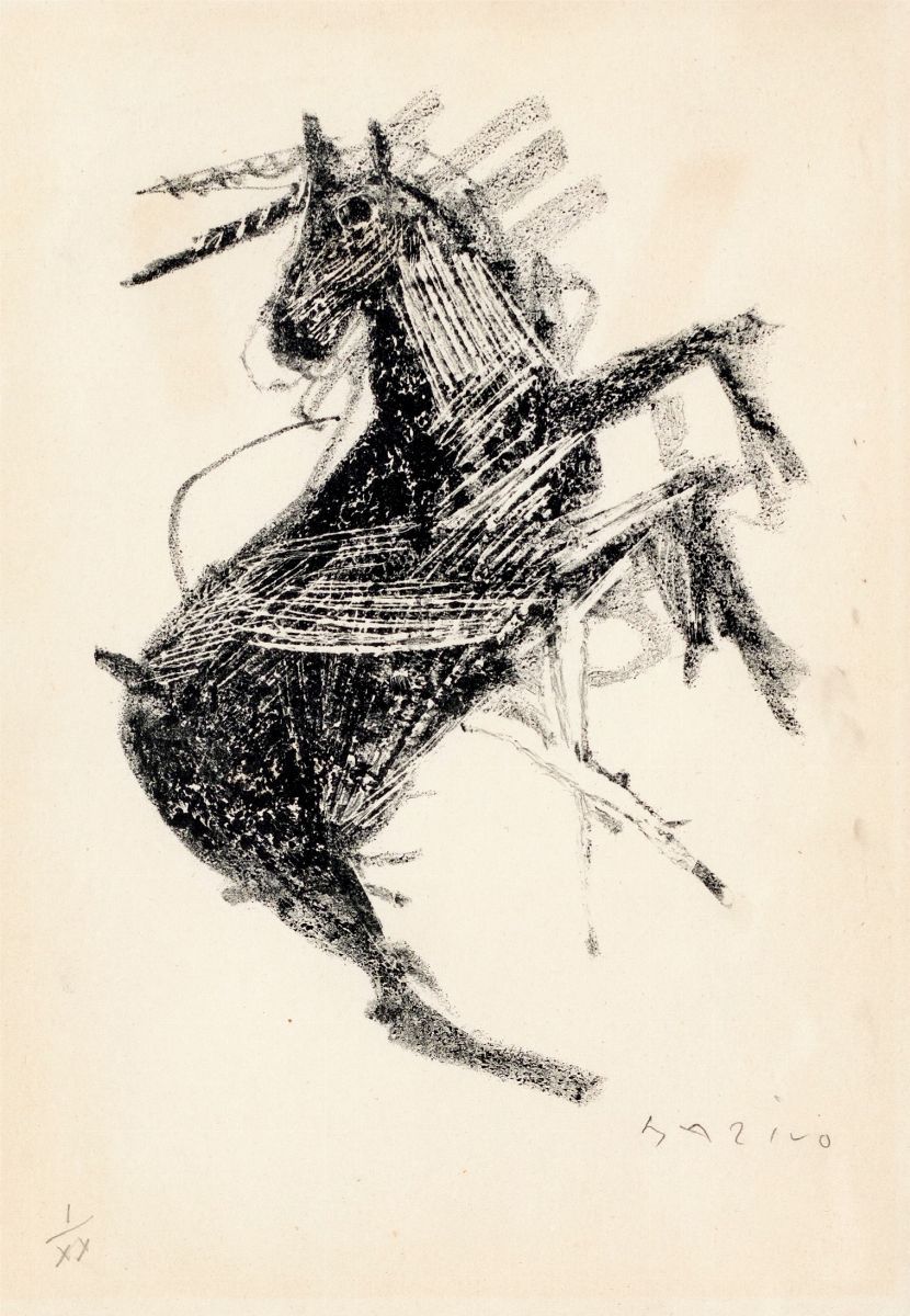 Marino Marini - Coppia di Litografie