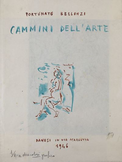 Disegno per la Copertina del Libro Cammini Dell'arte di Fortunato Bellonzi