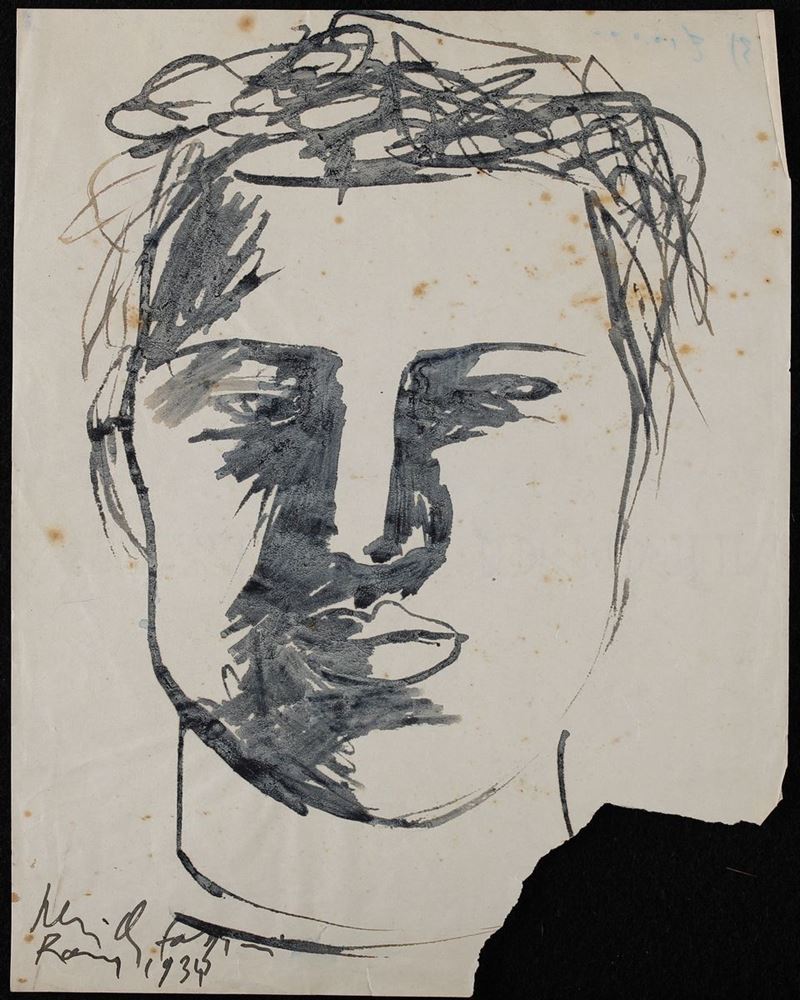 Pericle Fazzini - Disegno Fanciullo