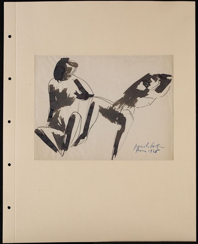 Pericle Fazzini - Due Figure Sdraiate