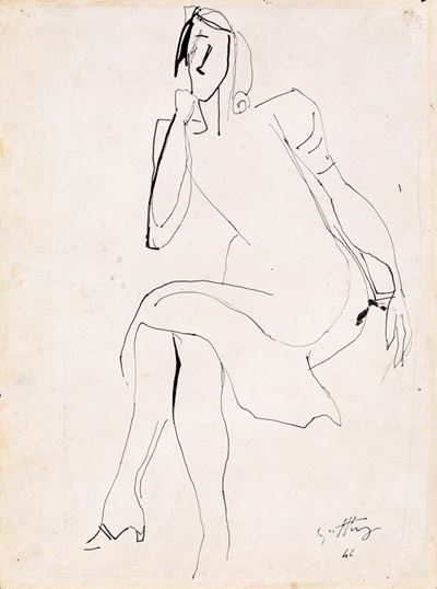 Figura di Donna Seduta