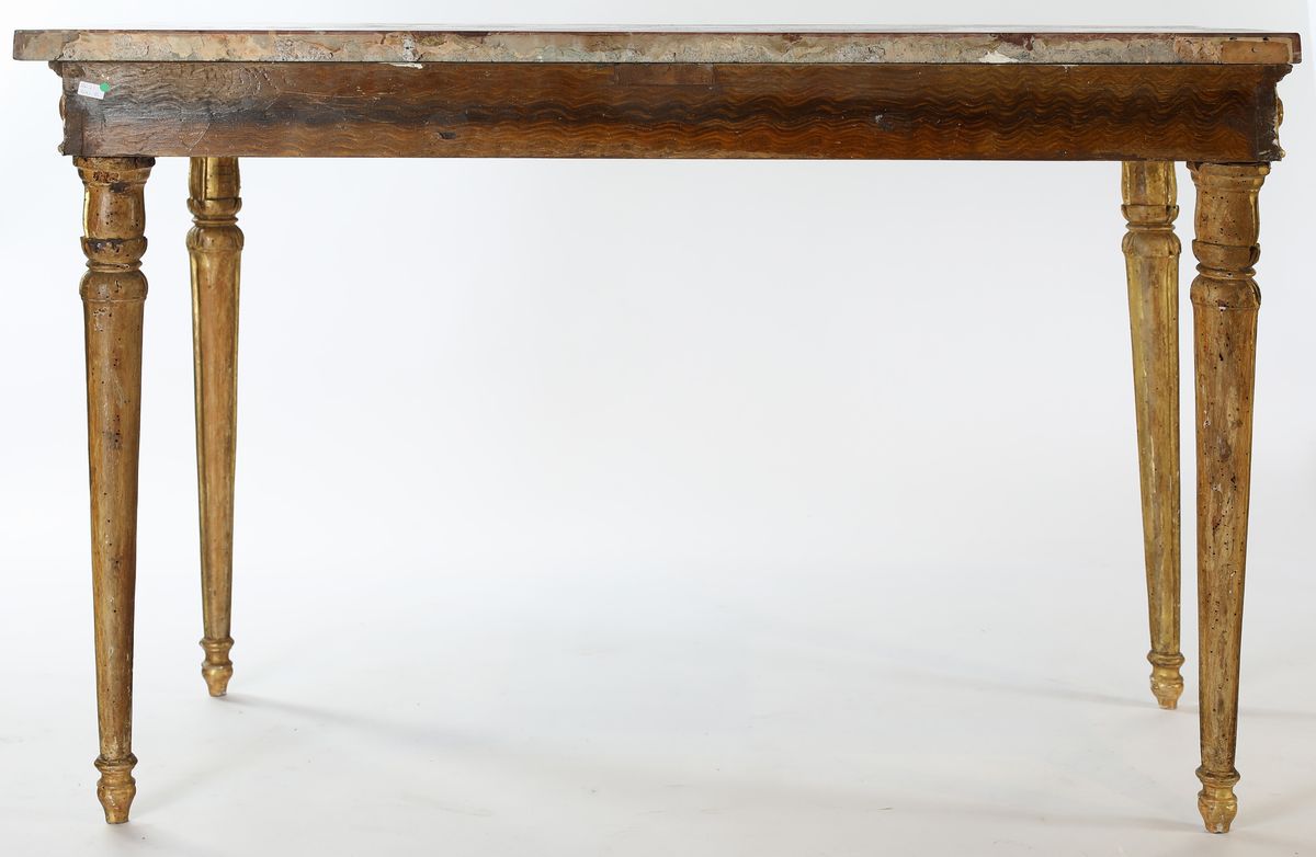 Console Luigi XVI in Legno Dorato, Fine XVIII Secolo