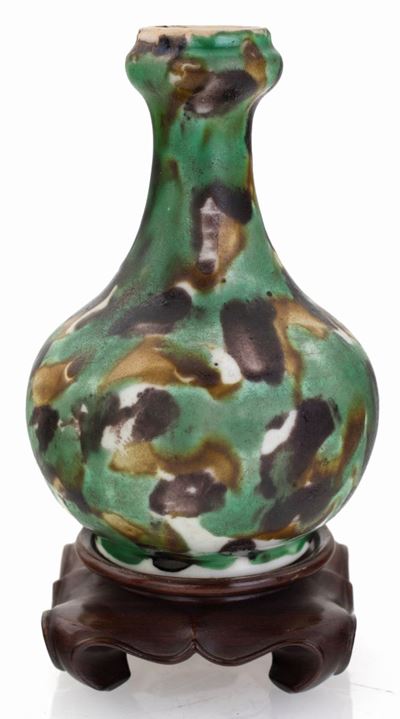 Piccolo Vaso in Ceramica Smaltata, Cina