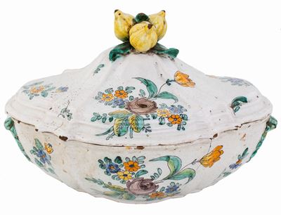 Zuppiera in Maiolica, Cerreto Sannita, XVIII Secolo