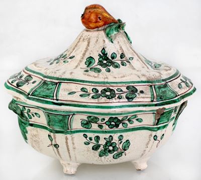 Piccola Zuppiera in Maiolica, Cerreto Sannita, XVIII Secolo