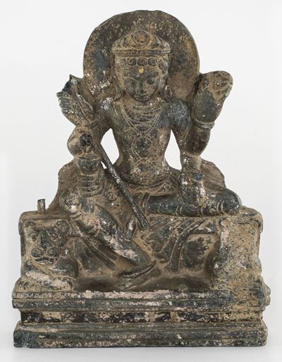 Scultura in Scisto Grigio, Kashmir, VIII Secolo