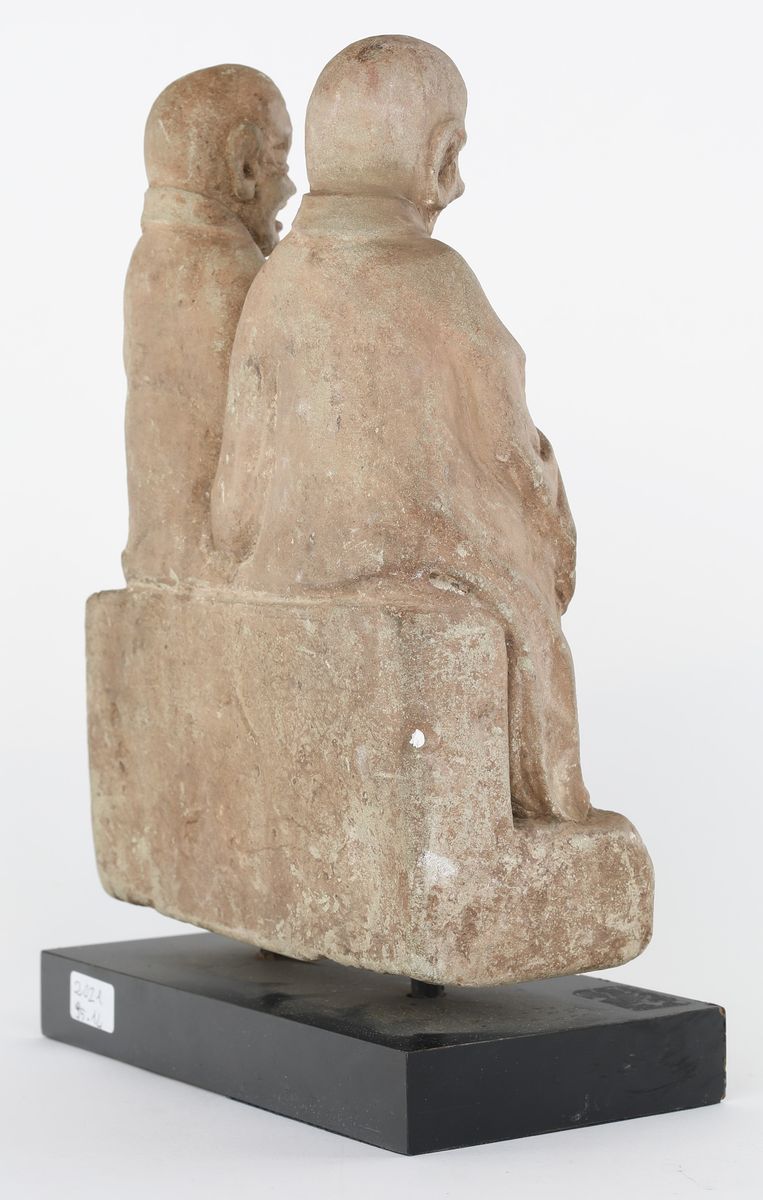 Gruppo Scultoreo in Pietra, Cina, Dinastia Qing, XVIII Secolo