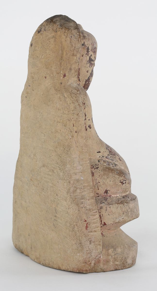 Buddha Bhumispharsa in Pietra Arenaria, Birmania, Metà del XIX Secolo