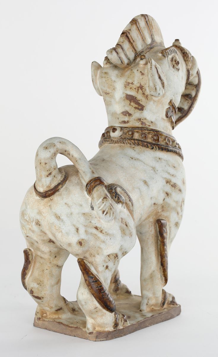 Piccolo Drago in Terracotta Graffita ed Invetriata, Thailandia, XX Secolo