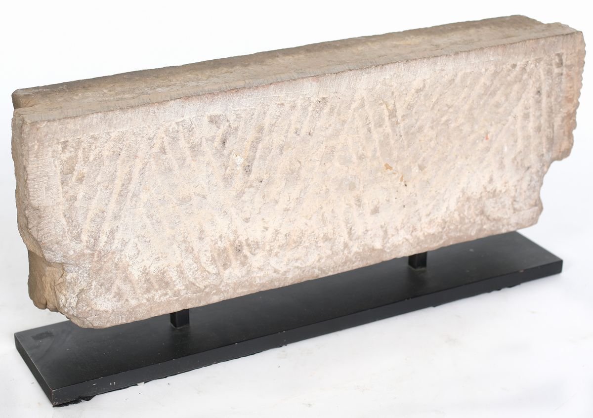 Altorilievo in Pietra Basaltica, Cina, Dinastia Qing, Inizio del XIX Secolo