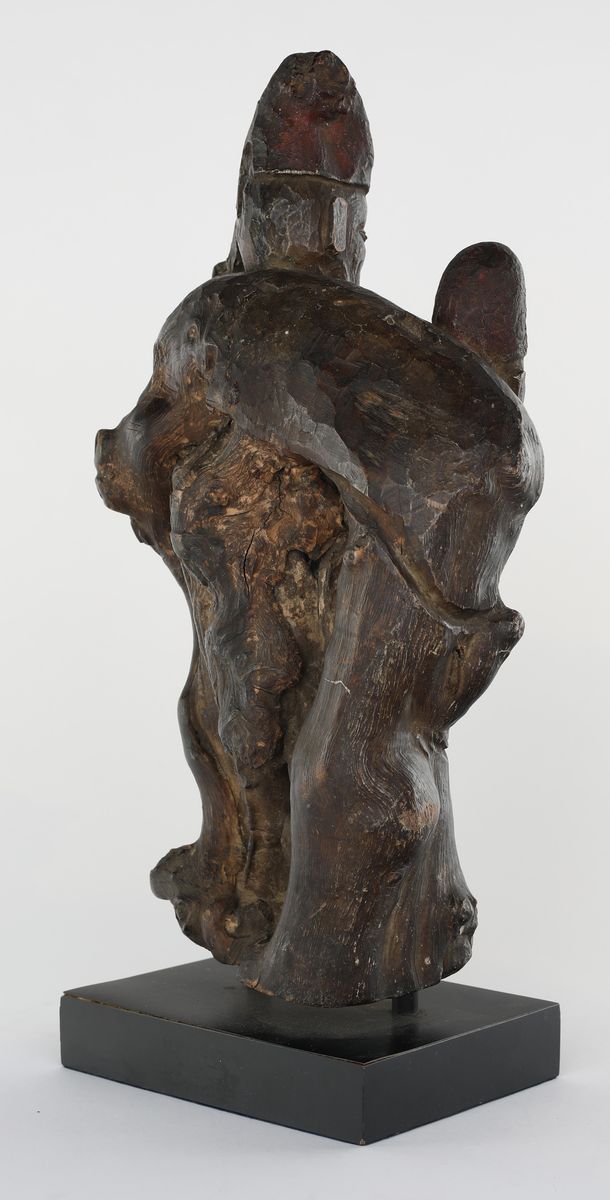 Gruppo Scultoreo in Legno, Cina, Dinastia Qing, Inizio del XIX Secolo