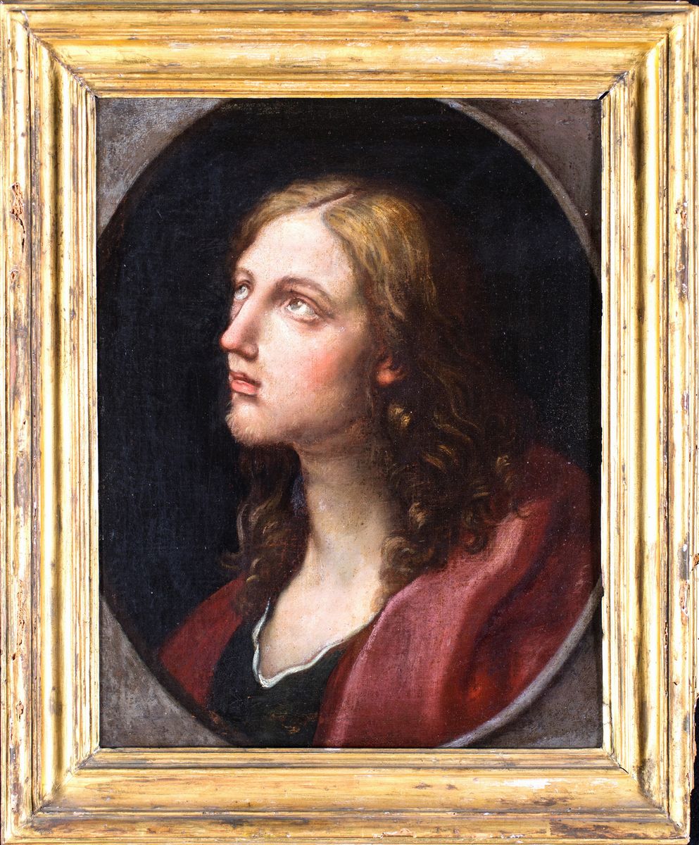 Scuola Bolognese del XVII Secolo - Volto di San Giovanni