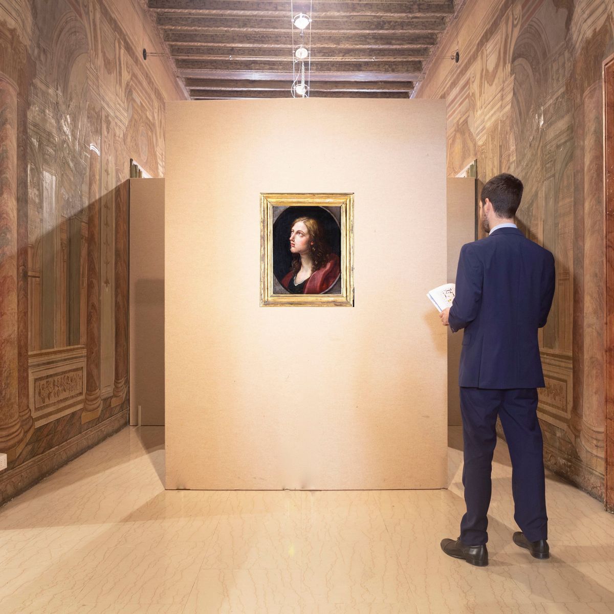 Scuola Bolognese del XVII Secolo - Volto di San Giovanni