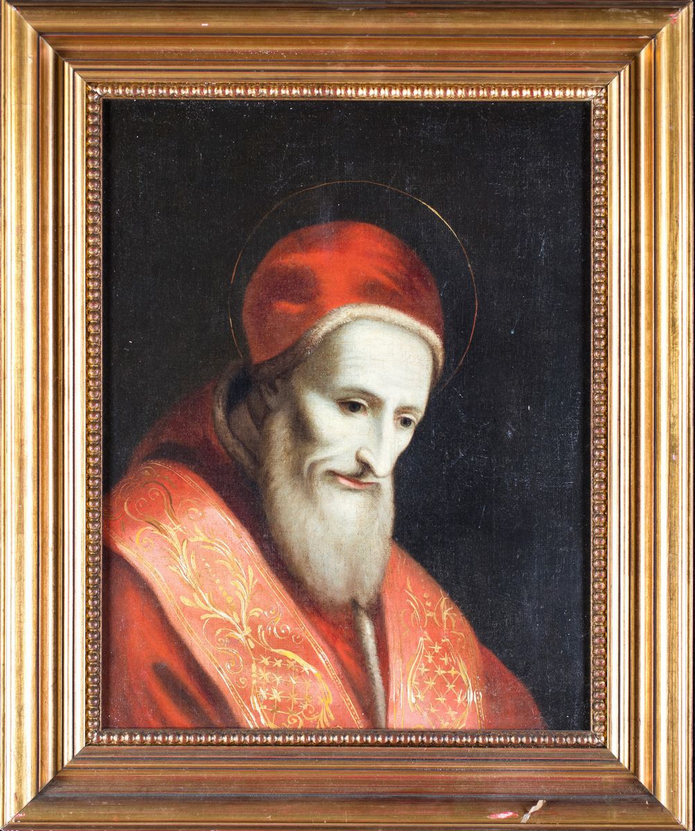 Scuola Romana del XVII Secolo - Ritratto di Papa Pio V