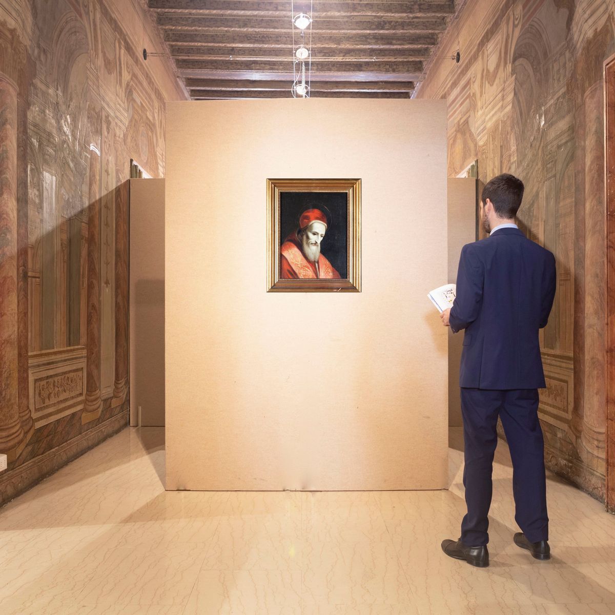 Scuola Romana del XVII Secolo - Ritratto di Papa Pio V