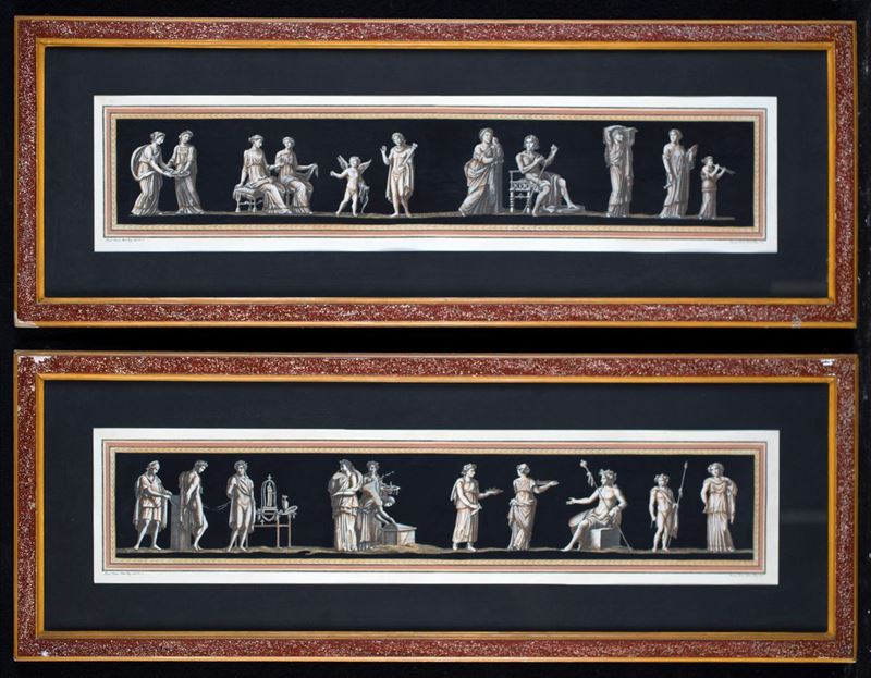 Figure Pompeiane, Prima Metà del XIX Secolo