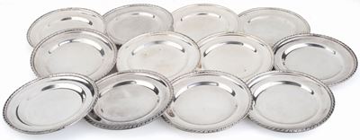 Dodici Piattini in Argento 800/1000