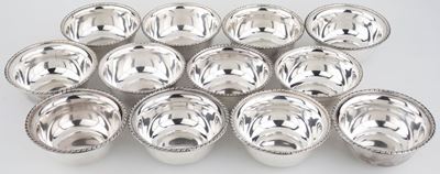 Dodici Coppette in Argento 800/1000