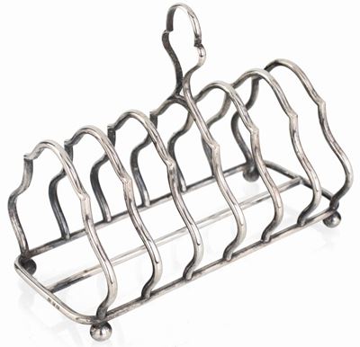 Porta Toast in Argento 800/1000