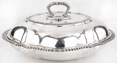 Portavivande in Argento con Coperchio