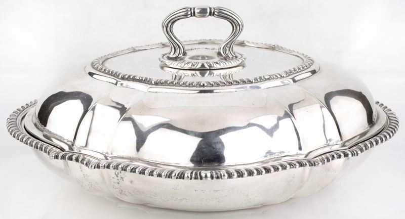 Portavivande in Argento con Coperchio