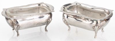 Coppia di Piccole Saliere in Argento
