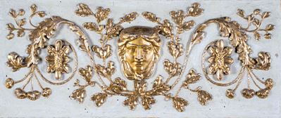 Pannello in Legno Intagliato, Laccato e Dorato, Inizio del XIX Secolo