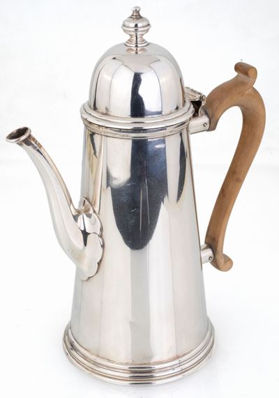 Caffettiera in Argento 925/1000, Londra 1961, Argentiere Nayler Brothers