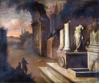 Paesaggio con Rovine e Figure